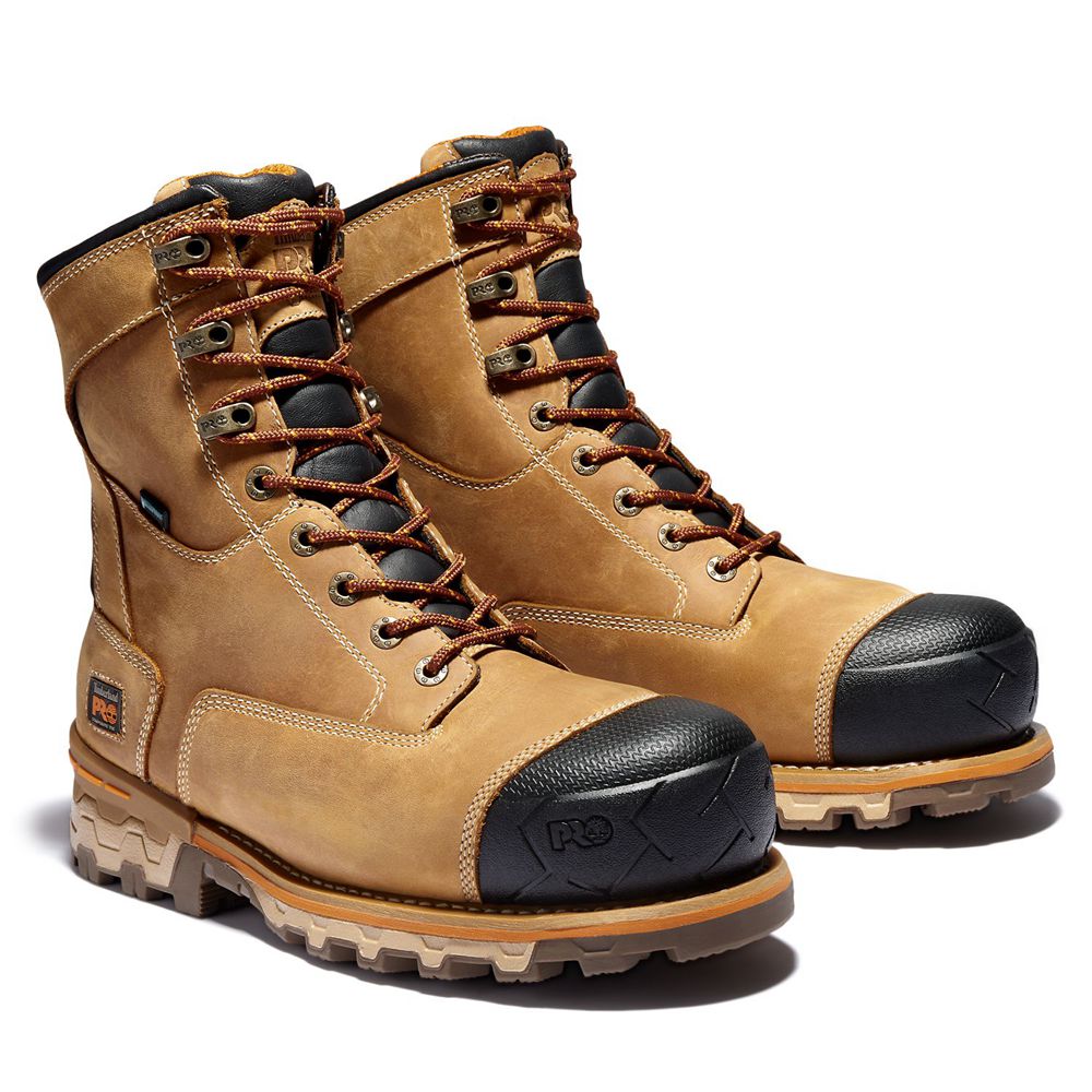 Bocanci De Muncă Timberland Barbati Maro/Negrii - Pro® Boondock 8\" Comp Toe - Romania - NVSFKG975